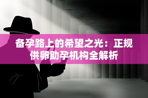 备孕路上的希望之光:正规供卵助孕机构全解析 备孕路上的希望之光:正规供卵助孕机构全解析